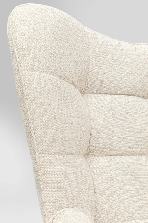 KARE Design Poltrona girevole Oscar crema - KARE> Poltrone