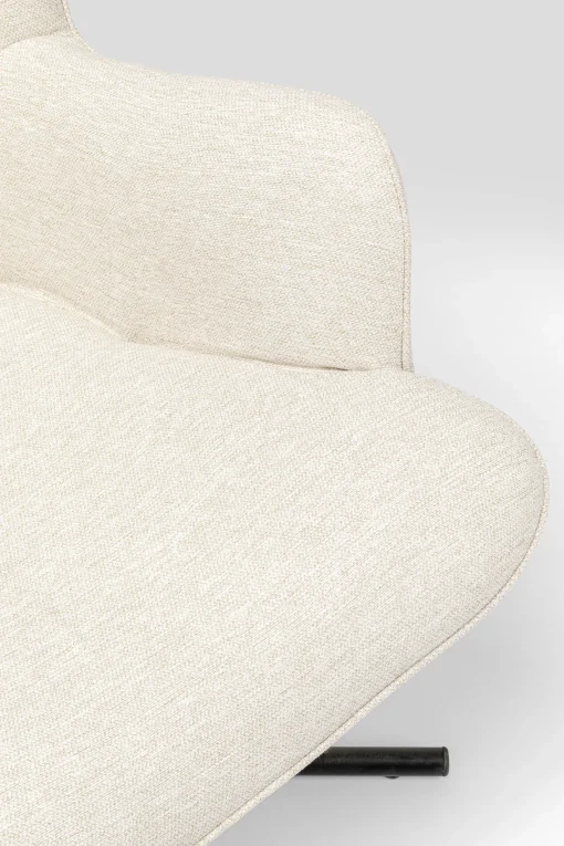 KARE Design Poltrona girevole Oscar crema - KARE> Poltrone