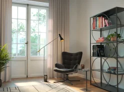 KARE Design Poltrona girevole Oscar velluto nero - KARE></noscript> Poltrone