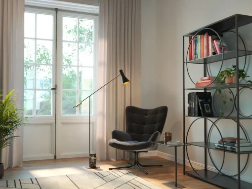 KARE Design Poltrona girevole Oscar velluto nero - KARE> Poltrone