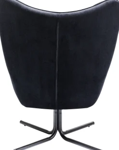 KARE Design Poltrona girevole Oscar velluto nero - KARE></noscript> Poltrone