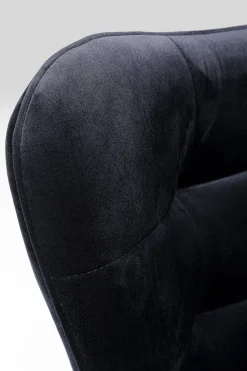 KARE Design Poltrona girevole Oscar velluto nero - KARE></noscript> Poltrone