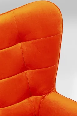KARE Design Poltrona girevole Oscar velluto arancione - KARE></noscript> Poltrone