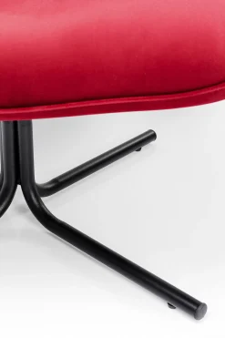 KARE Design Poltrona girevole Oscar velluto rosso - KARE></noscript> Poltrone