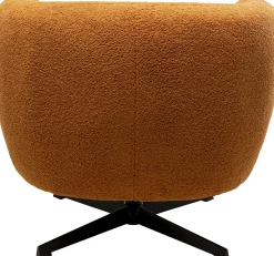 KARE Design Poltrona girevole Peony Fuzzy marrone - KARE></noscript> Poltrone