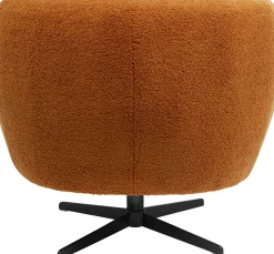 KARE Design Poltrona girevole Peony Fuzzy marrone - KARE></noscript> Poltrone
