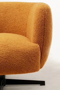 KARE Design Poltrona girevole Peony Fuzzy marrone - KARE></noscript> Poltrone