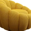 KARE Design Poltrona girevole Peppo Bloom Giallo - KARE> Poltrone