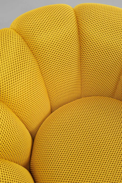 KARE Design Poltrona girevole Peppo Bloom Giallo - KARE> Poltrone