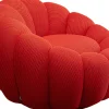 KARE Design Poltrona girevole Peppo Bloom Rosso - KARE> Poltrone