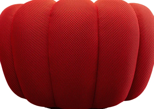 KARE Design Poltrona girevole Peppo Bloom Rosso - KARE> Poltrone