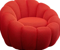 KARE Design Poltrona girevole Peppo Bloom Rosso - KARE></noscript> Poltrone