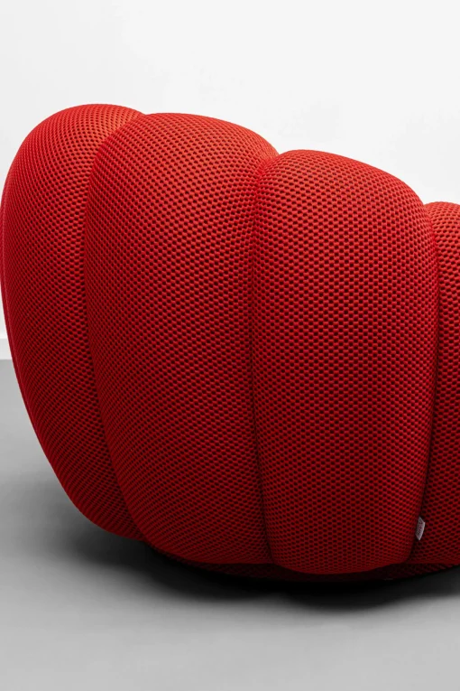 KARE Design Poltrona girevole Peppo Bloom Rosso - KARE> Poltrone
