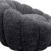 KARE Design Poltrona girevole Peppo Bloom Melange Nero - KARE> Poltrone