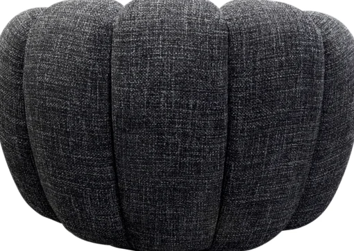 KARE Design Poltrona girevole Peppo Bloom Melange Nero - KARE> Poltrone