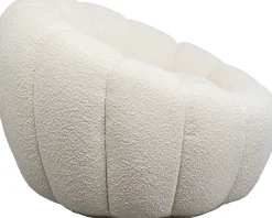 KARE Design Poltrona girevole Peppo Bloom Bianco - KARE> Poltrone
