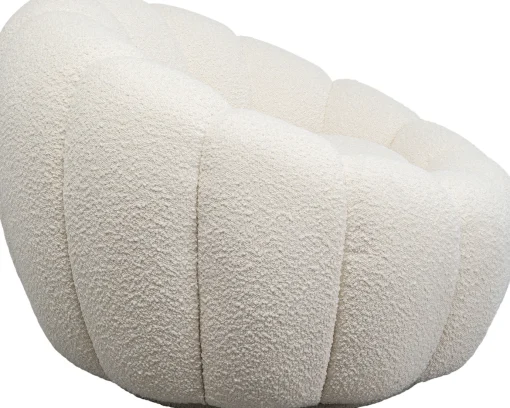 KARE Design Poltrona girevole Peppo Bloom Bianco - KARE> Poltrone