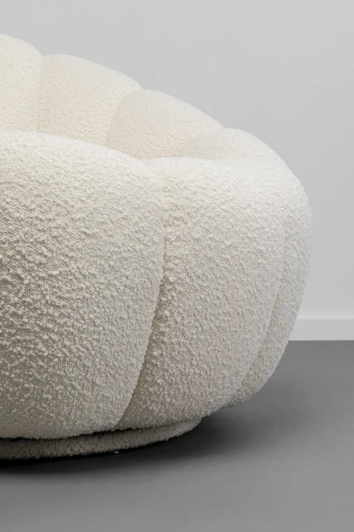 KARE Design Poltrona girevole Peppo Bloom Bianco - KARE> Poltrone
