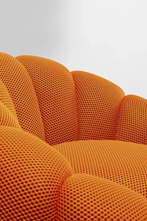 KARE Design Poltrona girevole Peppo Bloom Arancione - KARE> Poltrone