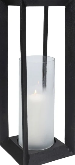 KARE Design Porta candela / Lanterna "Mabel" vetro e ferro h61cm - KARE> Lanterne