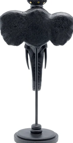 KARE Design Portacandele Elephant Head nero 49cm - KARE></noscript> Candelabri