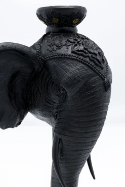 KARE Design Portacandele Elephant Head nero 49cm - KARE></noscript> Candelabri