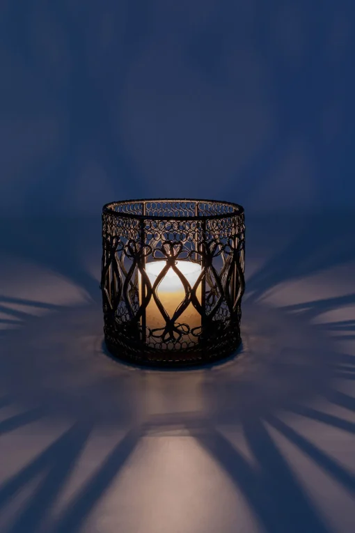 KARE Design Portacandele Hayat nero 15cm - KARE> Candelabri