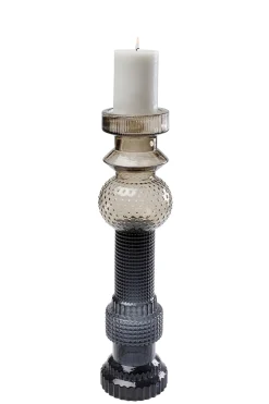 KARE Design Portacandele Marvelous Duo marrone grigio 49cm - KARE> Candelabri