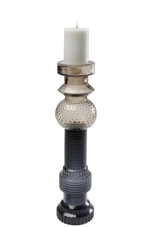 KARE Design Portacandele Marvelous Duo marrone grigio 49cm - KARE> Candelabri