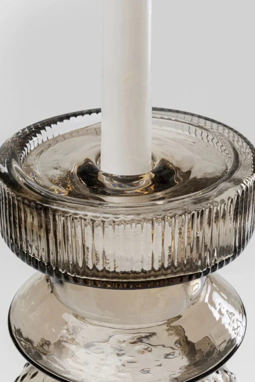 KARE Design Portacandele Marvelous Duo marrone grigio 49cm - KARE> Candelabri