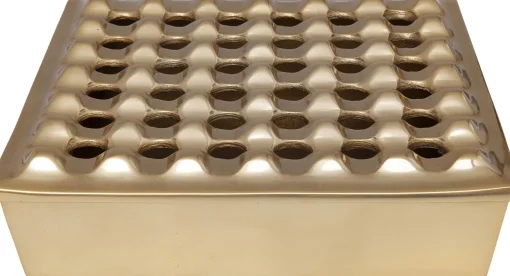 KARE Design POSACENERE SOHO QUADRATO OTTONE 25X25CM - KARE> Posacenere E Portasigarette