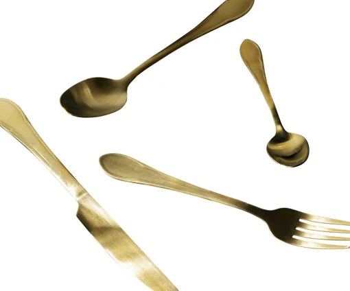 KARE Design Posate Cucina oro opaco (16-pz.) - KARE> Stoviglie