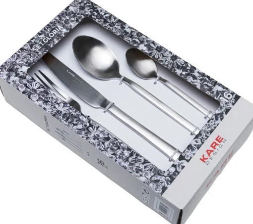 KARE Design POSATE GLORIA ARGENTO (16 PZ) - KARE> Stoviglie