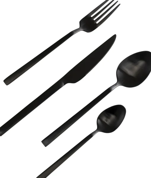 KARE Design POSATE GLORIA NERO (16 PZ) - KARE> Stoviglie
