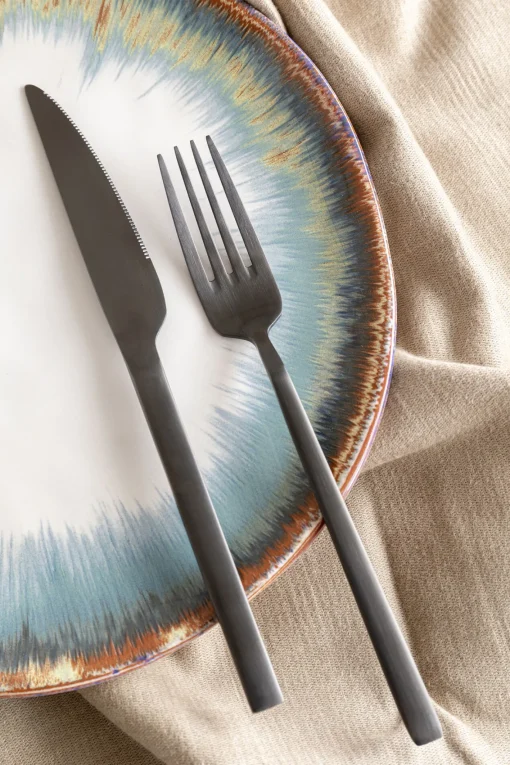 KARE Design POSATE GLORIA NERO (16 PZ) - KARE> Stoviglie