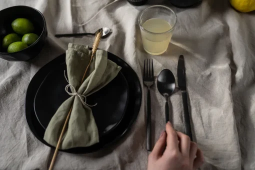 KARE Design POSATE GLORIA NERO (16 PZ) - KARE> Stoviglie