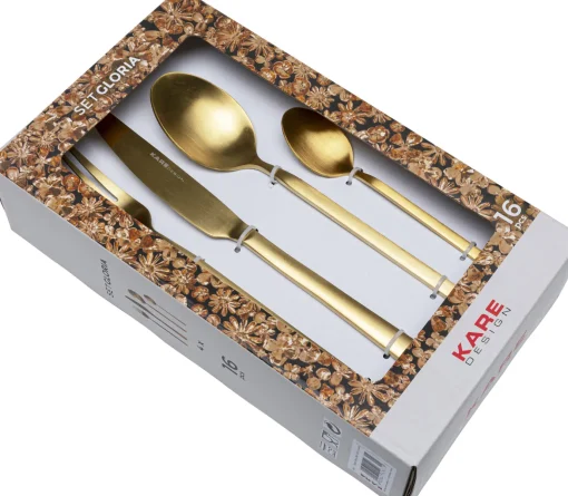 KARE Design POSATE GLORIA ORO (16 PZ) - KARE> Stoviglie