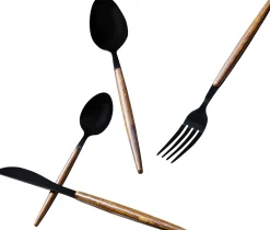 KARE Design Posate Paris nero opaco (16-pz.) - KARE></noscript> Stoviglie