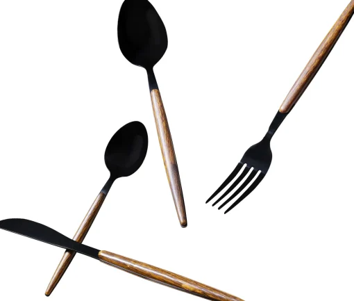 KARE Design Posate Paris nero opaco (16-pz.) - KARE> Stoviglie