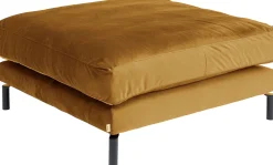 KARE Design Pouf poggiapiedi imbottito "Discovery" 102x102cm in color ambra - KARE> Pouf