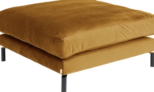 KARE Design Pouf poggiapiedi imbottito "Discovery" 102x102cm in color ambra - KARE> Pouf