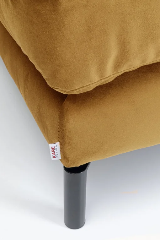 KARE Design Pouf poggiapiedi imbottito "Discovery" 102x102cm in color ambra - KARE> Pouf