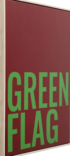 KARE Design Quadro con cornice Green Flag 40x60cm - KARE> Quadri