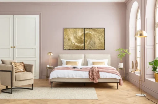 KARE Design Quadro decorativo Wave oro (2/Set) - KARE> Decorazioni Da Parete
