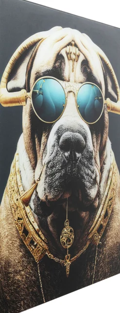 KARE Design Quadro in vetro Fashion Dog 60x80cm - KARE> Quadri