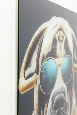KARE Design Quadro in vetro Fashion Dog 60x80cm - KARE> Quadri