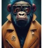 KARE Design Quadro in vetro Fashion Gorilla 60x80cm - KARE> Quadri