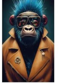 KARE Design Quadro in vetro Fashion Gorilla 60x80cm - KARE> Quadri