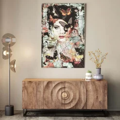 KARE Design Quadro in vetro Lady Butterfly 100x150cm - KARE> Quadri