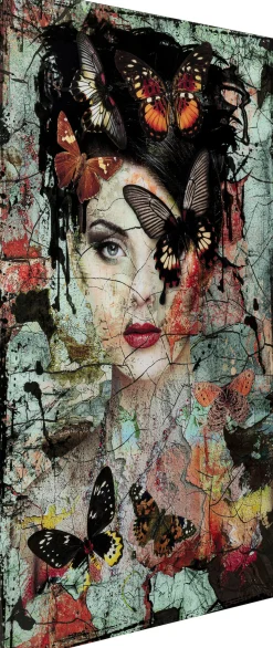 KARE Design Quadro in vetro Lady Butterfly 100x150cm - KARE> Quadri